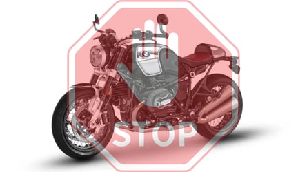 BMW North America has issued a stop sale order on all gas-powered BMW bikes.